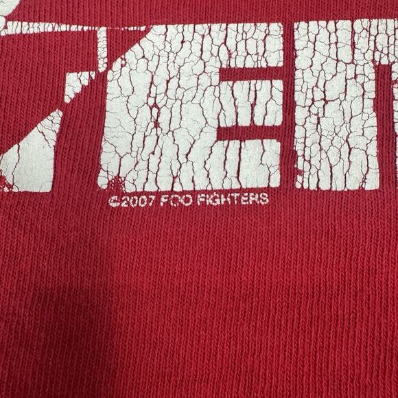 Vintage Y2K 2007 Foo Fighters T Shirt Adult Large Logo Concert Band Tour Rare - Picture 3 of 9